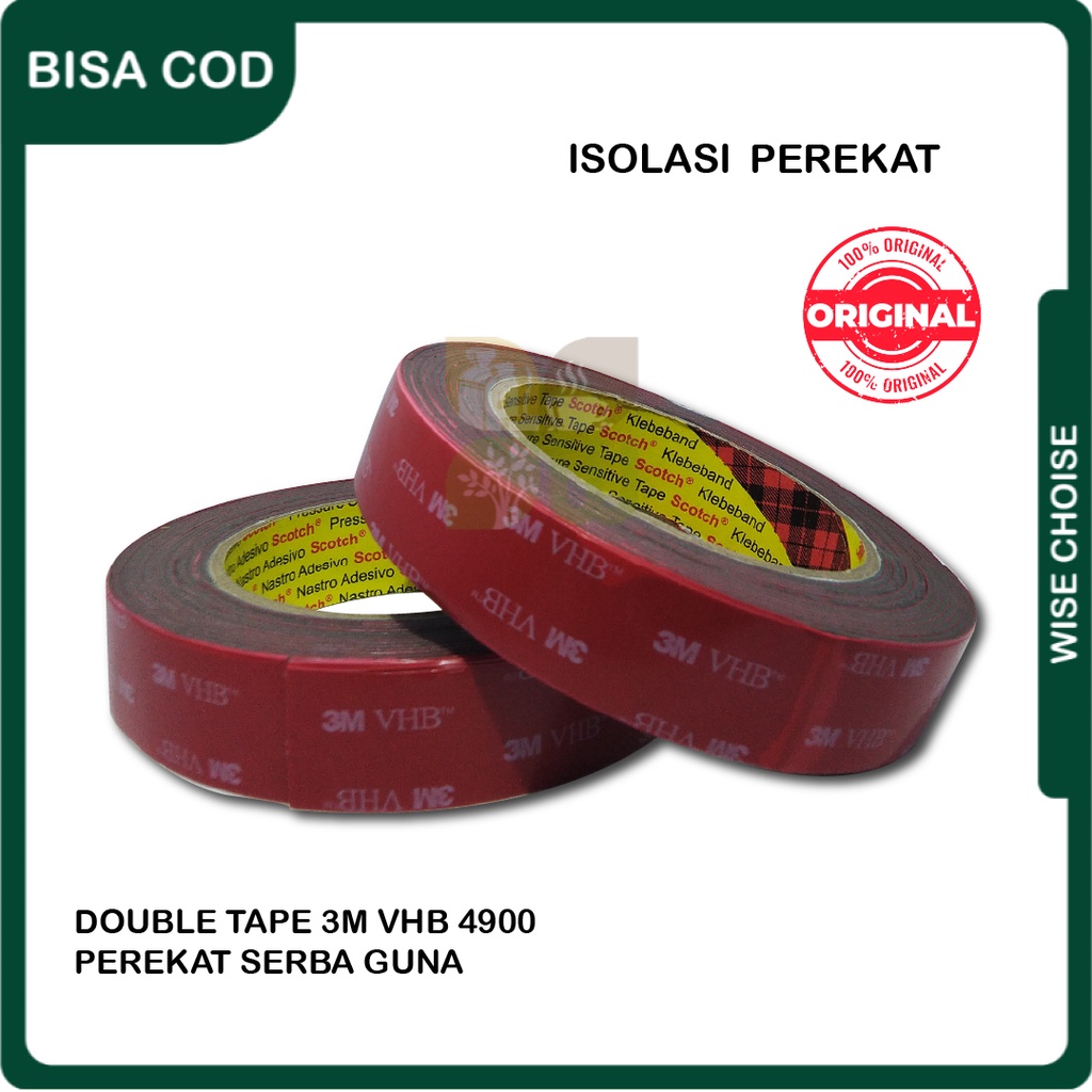 

Double Tape 3M VHB 4900 size 24mm 450cm Lem Dobel Perekat Automotive