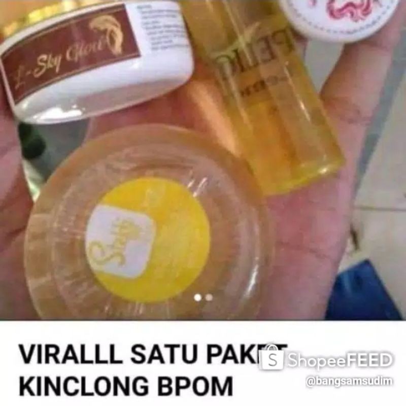 PAKET KINCLONG BPOM KRIM LINSKY ORIGINAL BPOM KRIM GLOWING