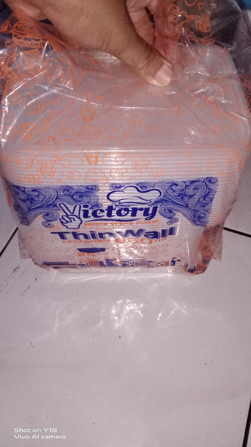 Kotak Makan Tahan Microwave | Thinwall 650ml Food Container | Tempat Kotak Makanan Plastik