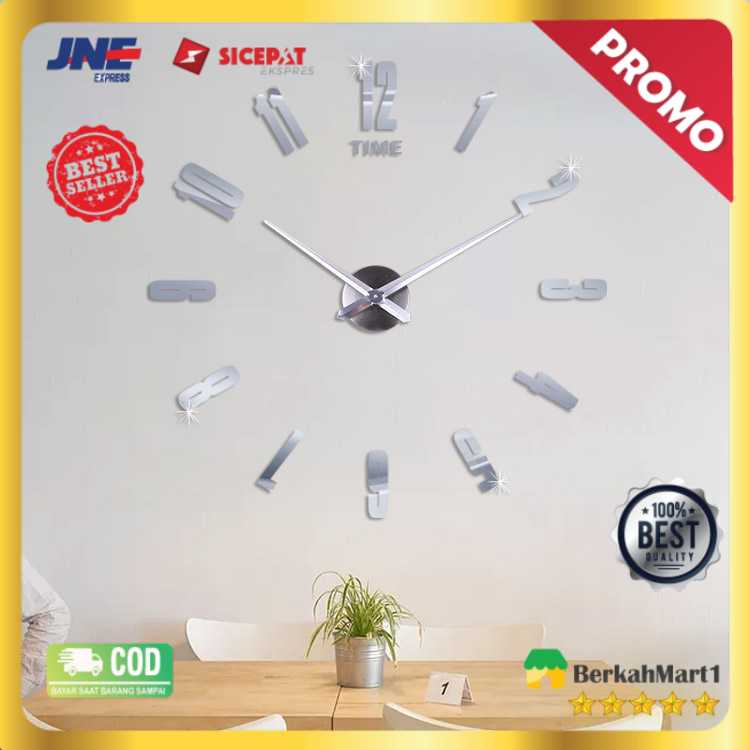 Jam Dinding DIY Giant Wall Clock Quartz Creative Design - DA06