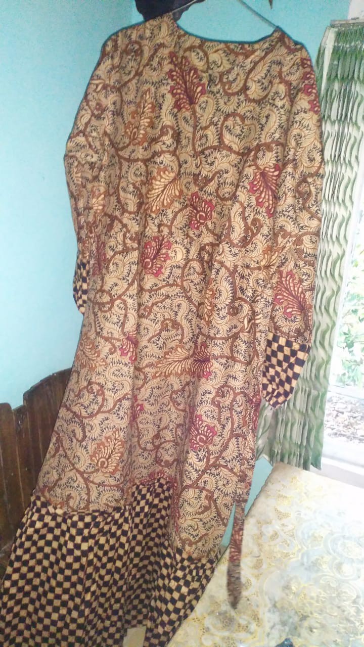 Ms Gamis Batik Sriwedari Maxi Bumil/busui Katun Sogan Allsize & Jumbo