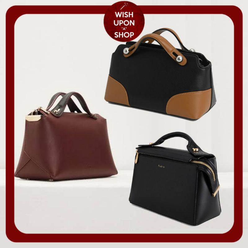 PDRO Soft Leather Bowling Bag / Small Top Handle Bag