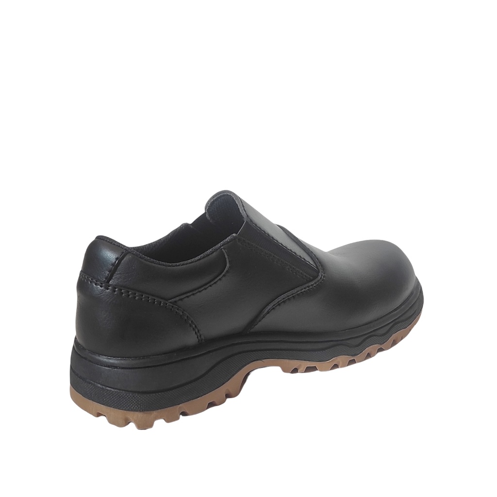 Sepatu Safety Pria Slip On Safety Boots Ujung Besi Sepatu Kerja Pria Termurah Anti Licin Great Footwear GF 222