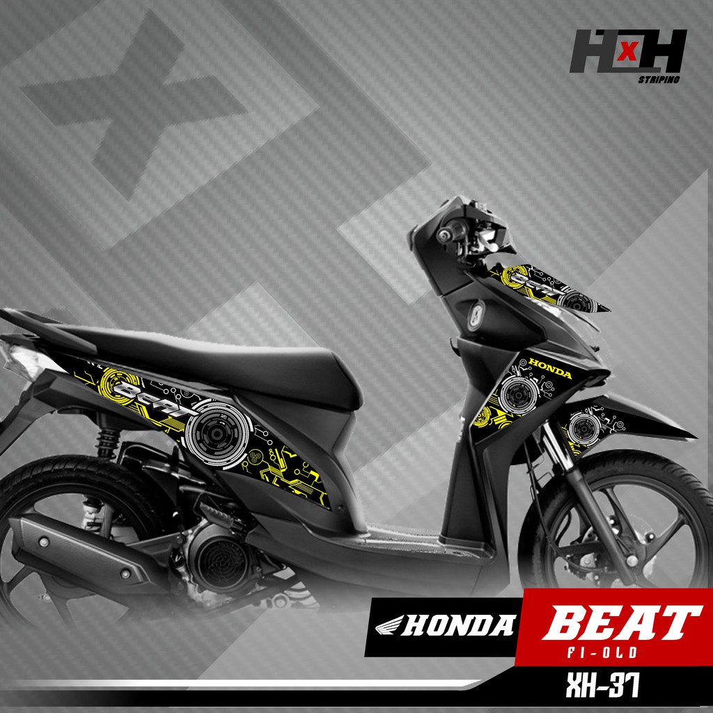 Jual Stiker Striping Honda Beat FI Old Tahun 2012 2013 2014 2015 2016