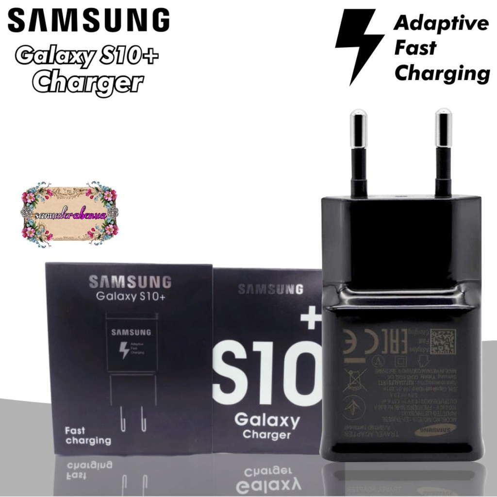 BM003 S10+ batok kepala adapter Cashan charger original Samsung 3A Fast charcing pengisian cepat SB1394