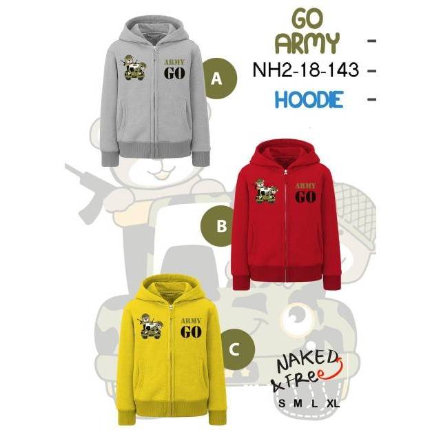 Jaket / hoddie anak Naked&Free