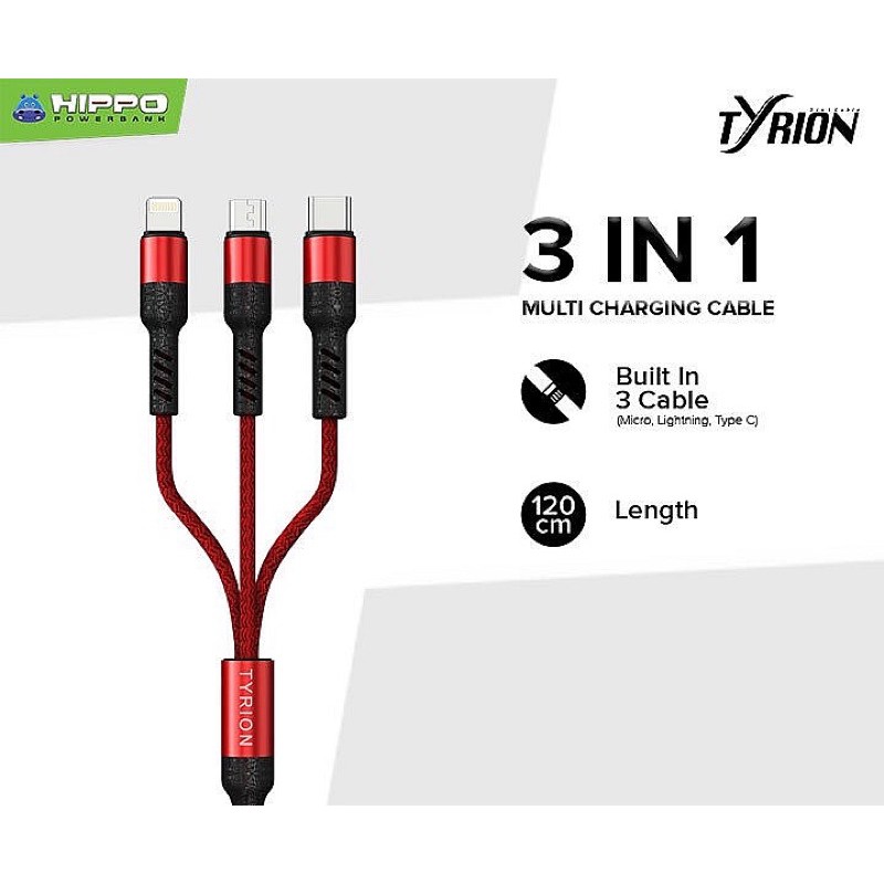 Hippo Kabel Data Tyrion 3in1 120CM