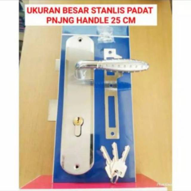 Termurah kunci pintu besar komplit, handle pintu perlengkapan pintu, kunci besar minimalis