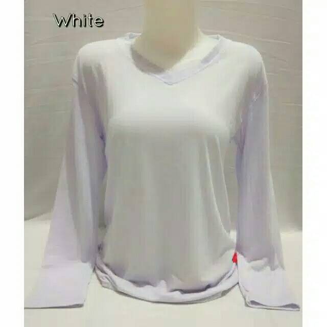 V Neck Panjang / Vneck Panjang / Atasan Wanita / Kaos Panjang / Kaos Polos / Kaos Oblong (fs)