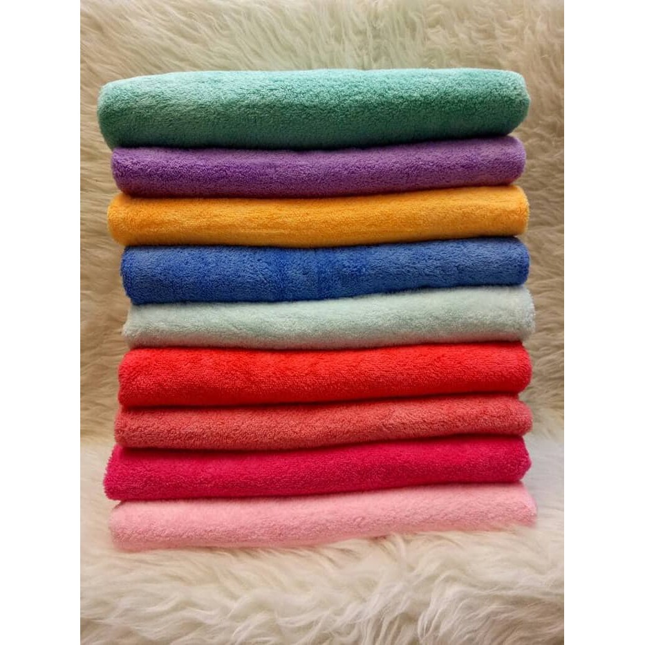 Handuk Microfiber Polos Ukuran 70 x 140 cm - towel