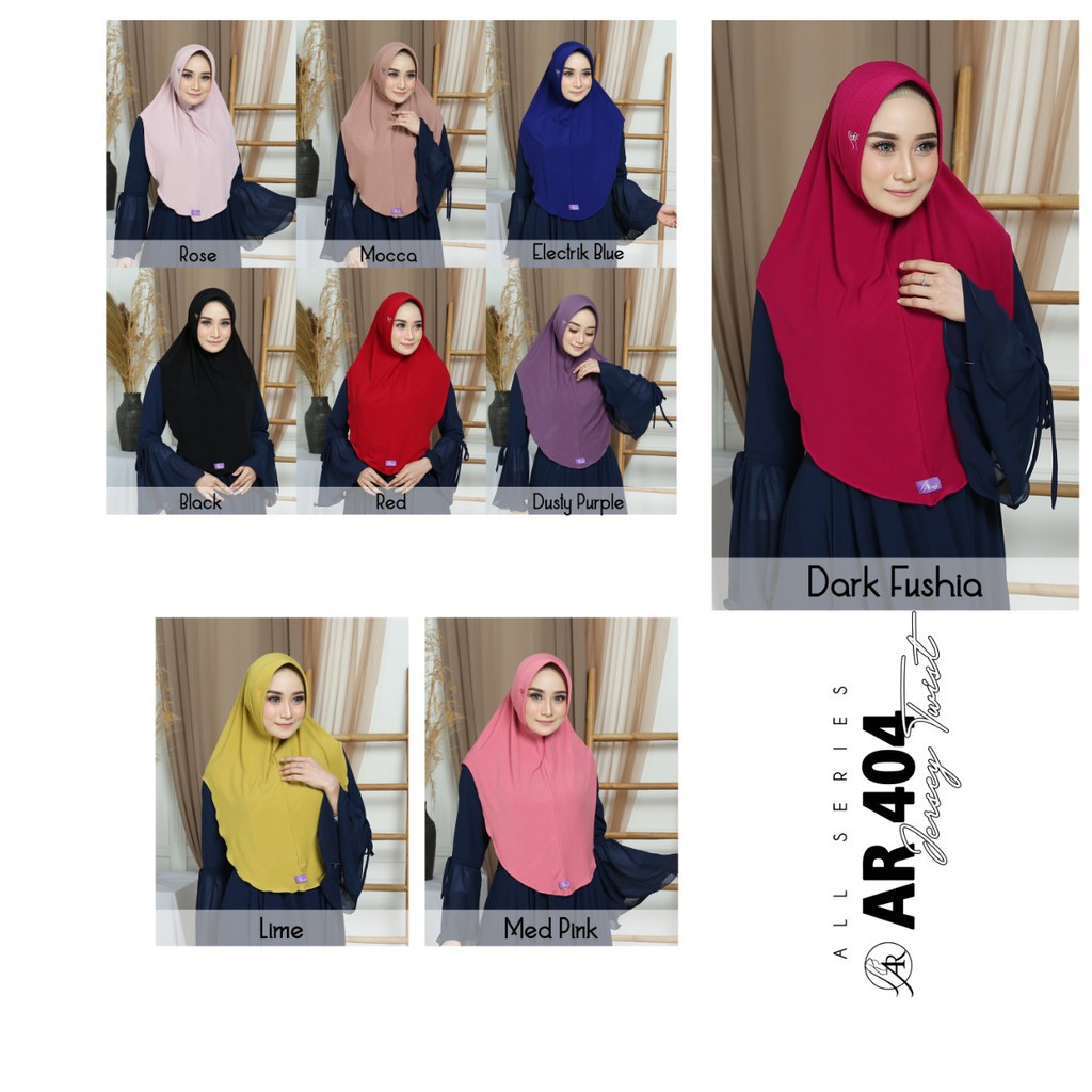 Ar 404 Hijab Arrafi bergo polos