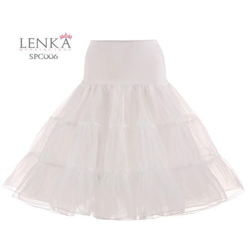 LENKA Rok Petticoat Dalaman Gaun Pengembang Dress Pesta Putih Pendek SPC006