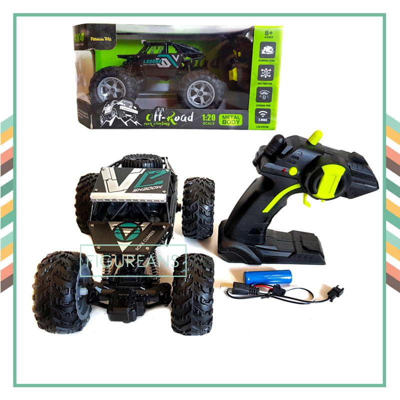 GROSIR MOBIL REMOT MAINAN ANAK LAKI LAKI JEEP OFFROAD 4X4 BODY METAL 1:20