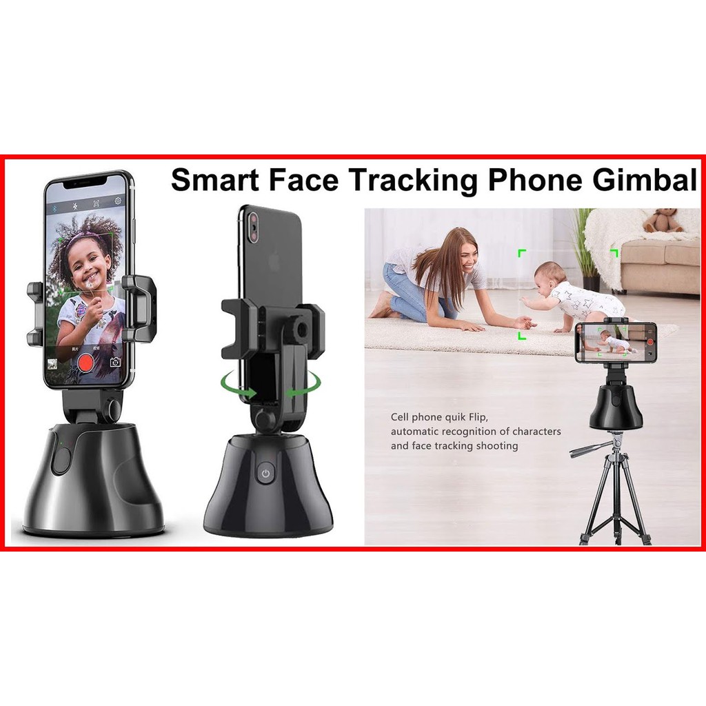 APAI GENIE 360 AUTO SMART SELFIE GYMBAL PHONE HOLDER