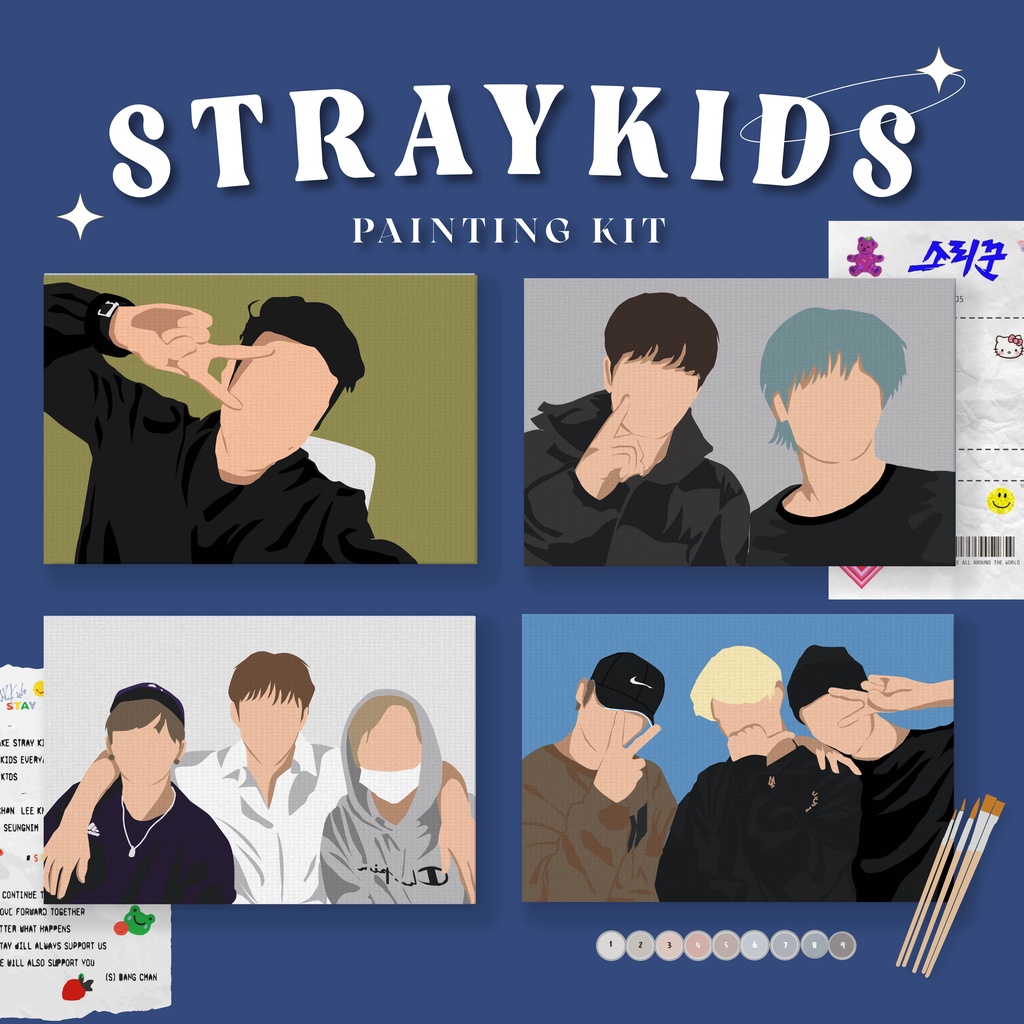 STRAY KIDS SERIES - PAINT BY NUMBER KIT