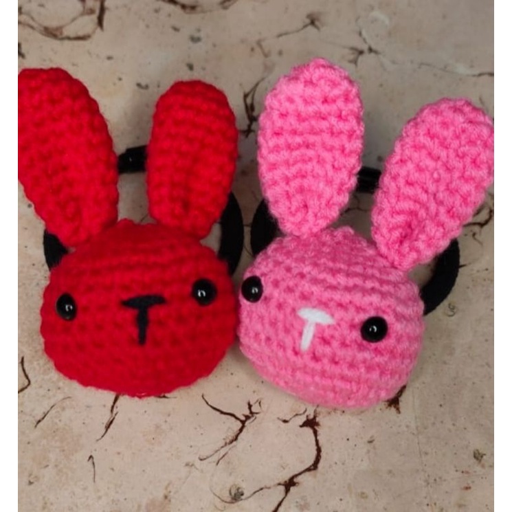 PITA RAMBUT RAJUT ANAK/DEWASA RABBIT