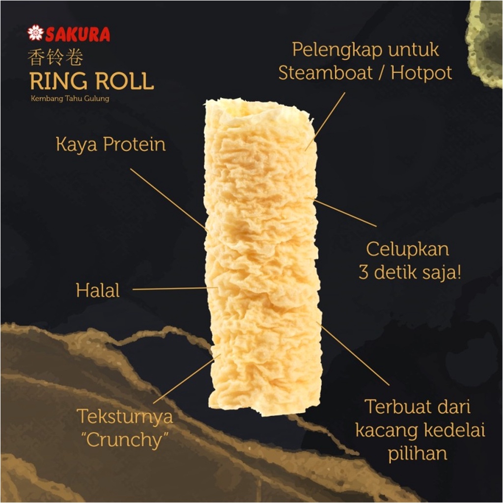 

RB Sakura Ring Roll / Kembang Tahu Gulung 188gr