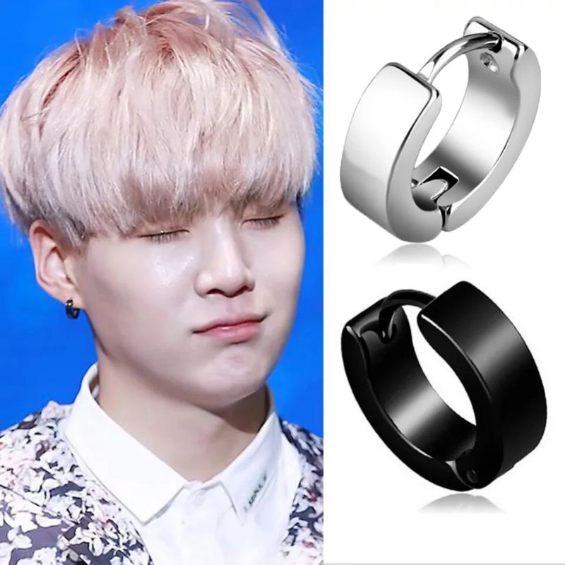 Anting Tusuk 2 Pcs Ala Korea Anti Karat Cowok Dan Cewek