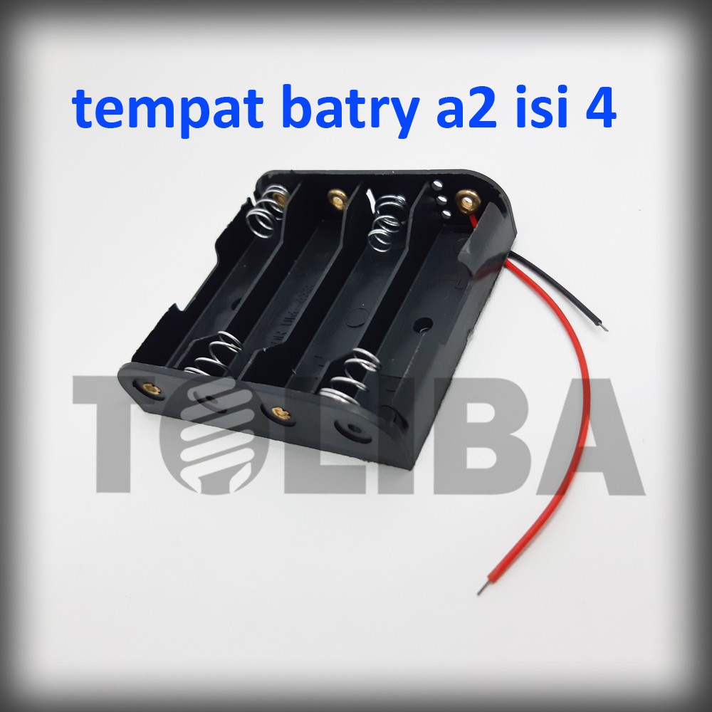 tempat batre baterai battery AA aa isi 4 praktek sekolah