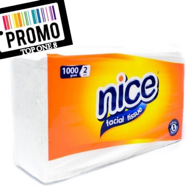 Promo Nice Facial Tissue Kiloan 1000 Gram 2 Ply / Tisu Wajah