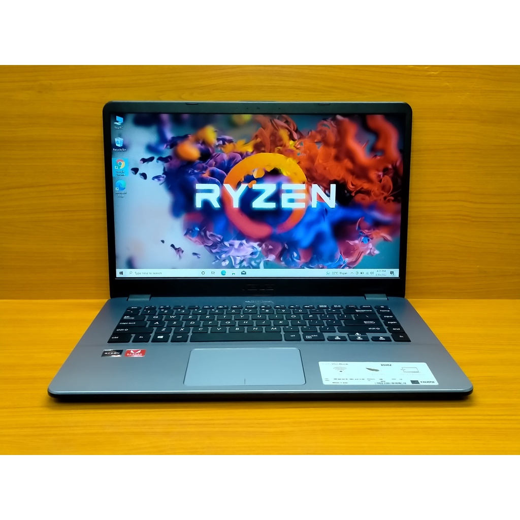 Asus X505ZA AMD Ryzen 5/Ram 8GB/SSD 512GB/ Body Mulus Fullset