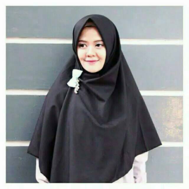 Jilbab segiempat syari katun jumbo 145cm