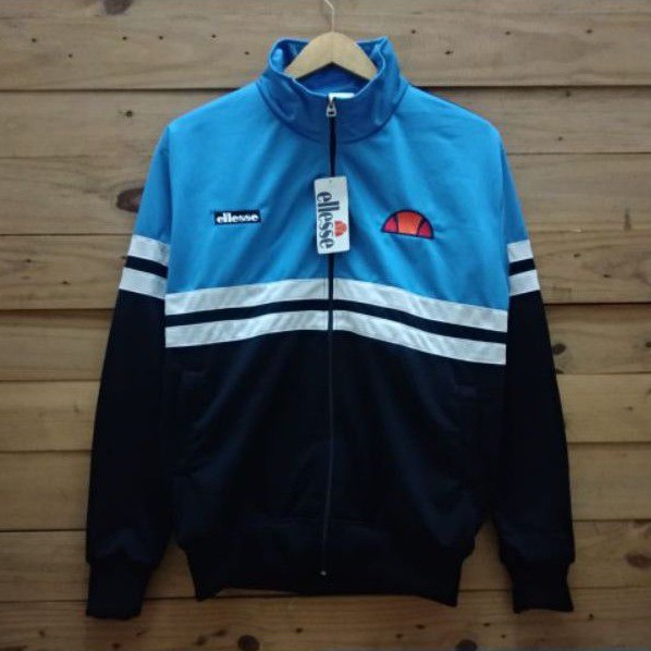 Jaket tracktop list putih