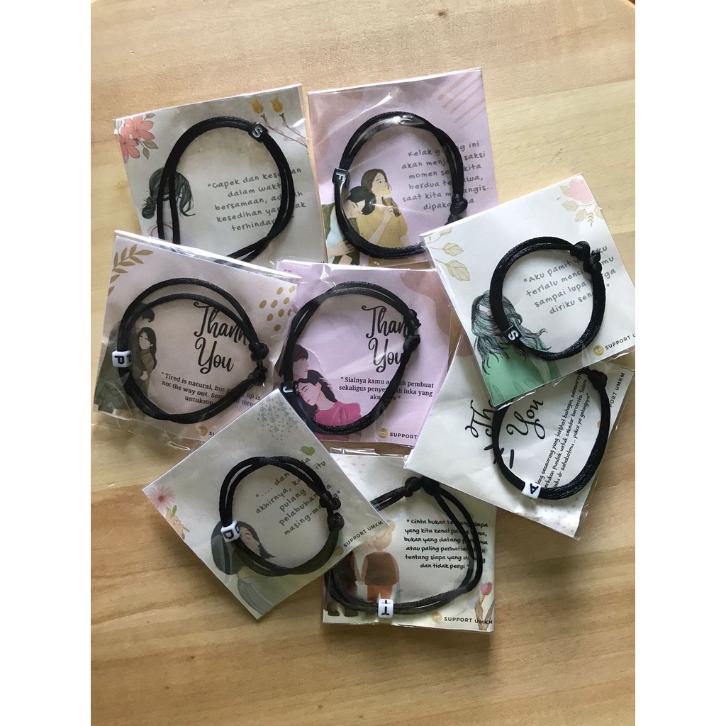 GELANG COUPLE-GELANG SATIN-GELANG HURUF ABJAD