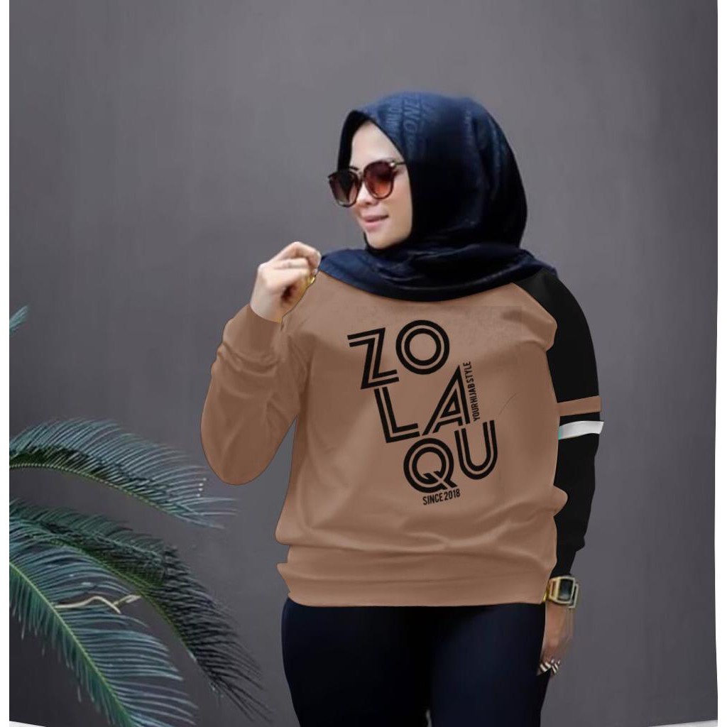 ( lagi promo) ZLQ 3XL  2XL / XXXL SUPER JUMBO LENGAN PANJANG SWEATER WANITA ATASAN KASUAL