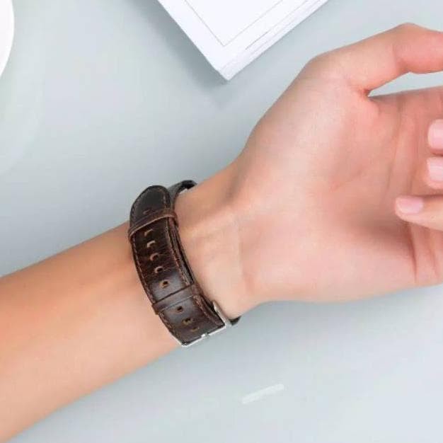 Strap kulit Fitbit Versa 2 1 Lite 23mm tali jam tangan classic 22mm samsung galaxy watch leather old