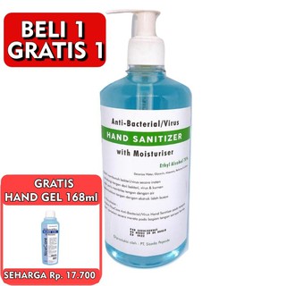 Hand Sanitizer 500ml Gel / CAIR Alcohol 70% Izin Edar