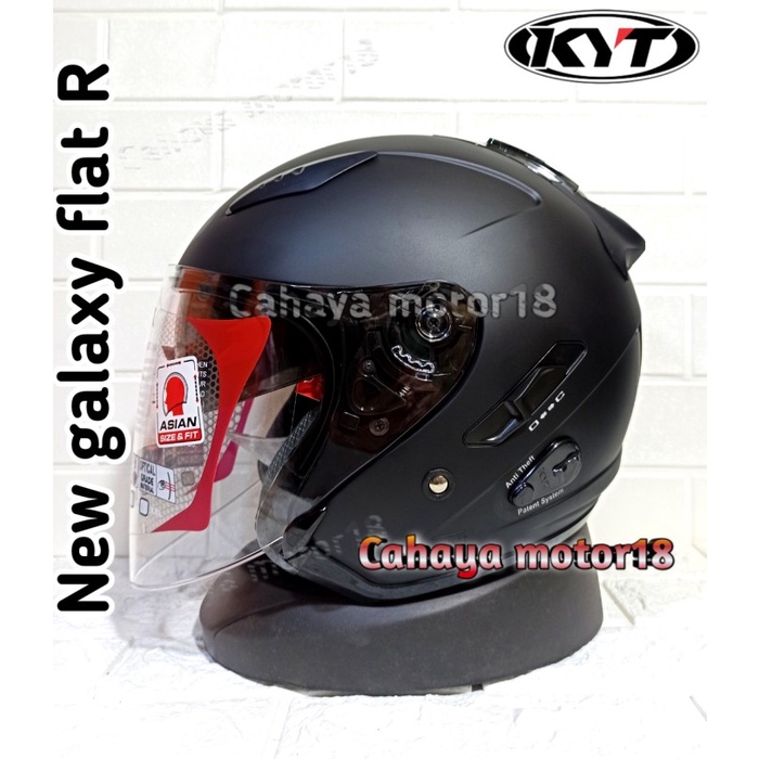 KYT Galaxy Double Visor Helm Half Face -