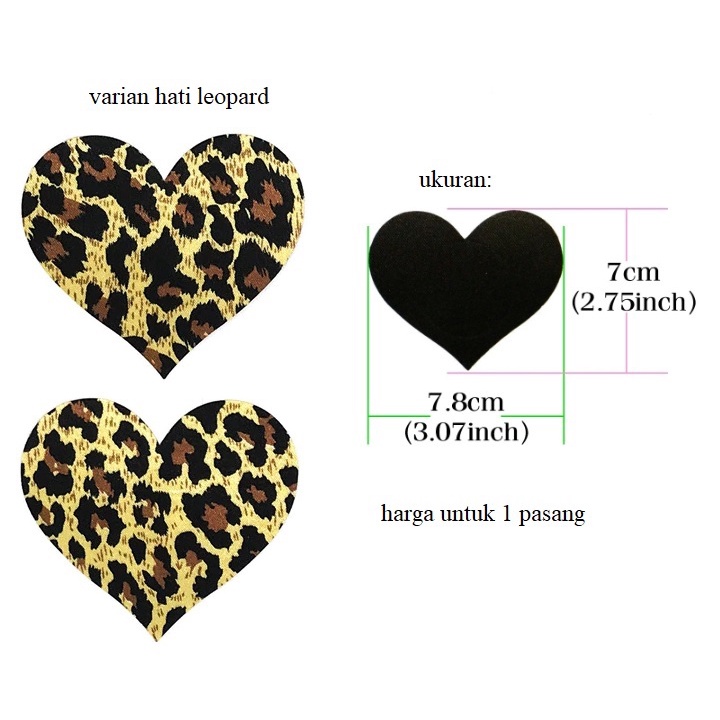 Stiker motif MOTIF cover nipple pads penutup puting payudara
