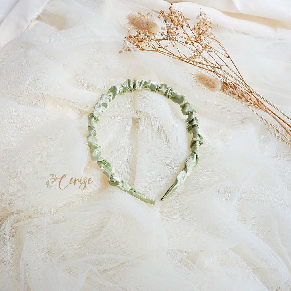 Rainbow Headband | Bando scrunchie korea girly cantik warna pastel trendy stylish