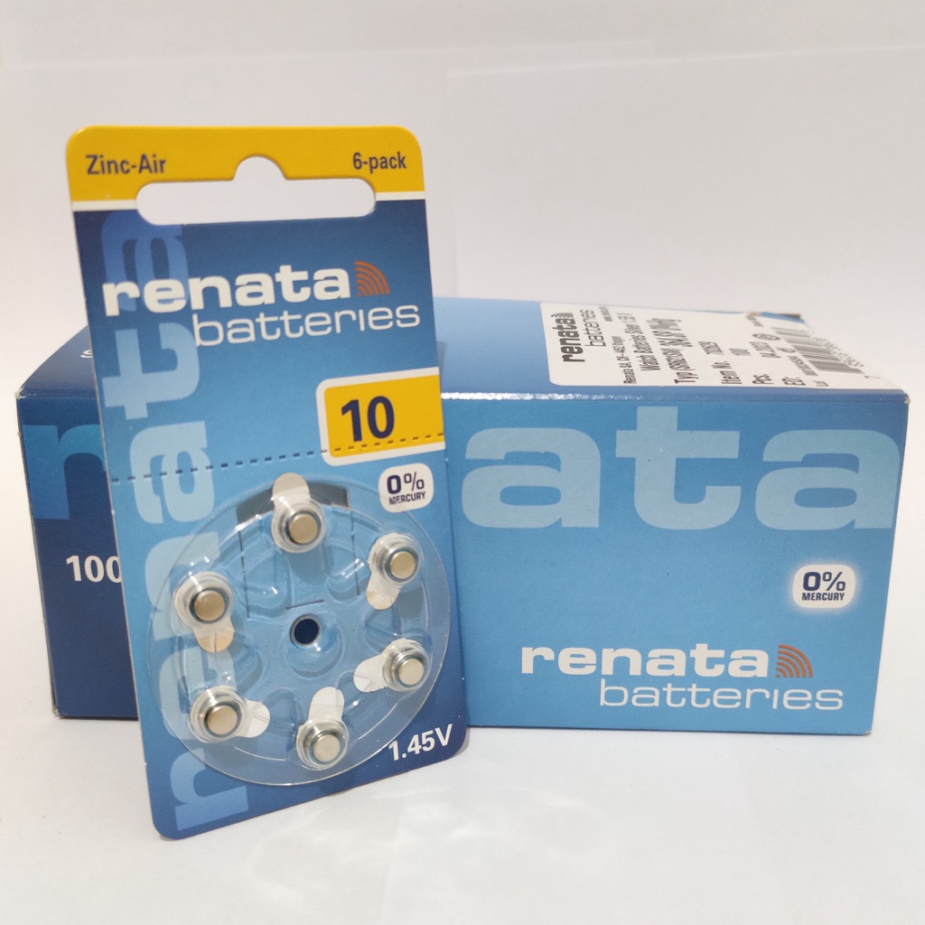 RENATA ZA10 PR70 P10 AG13 BATTERY ALAT BANTU DENGAR ORIGINAL SWIS