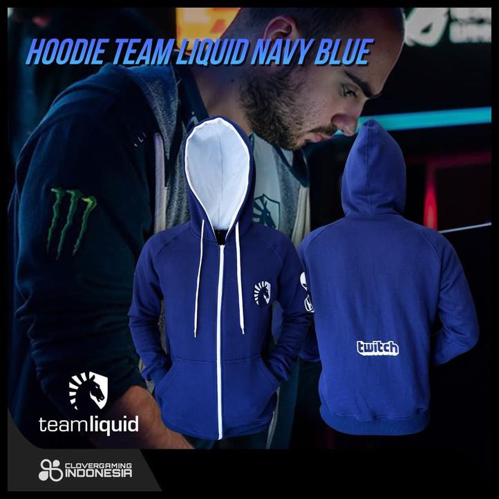 HOODIE TEAM LIQUID OFFICIAL || JAKET JUMPER MIRACLE NAVI SECRET DOTA - NAVY, L