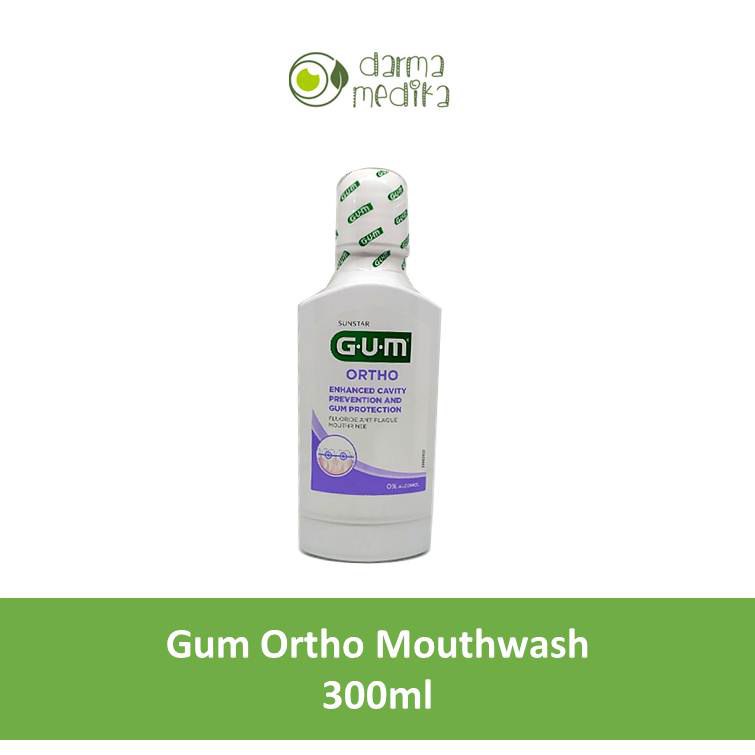 GUM Mouthrinse Ortho Mouthwash 300ml 300 ml mouth rinse wash