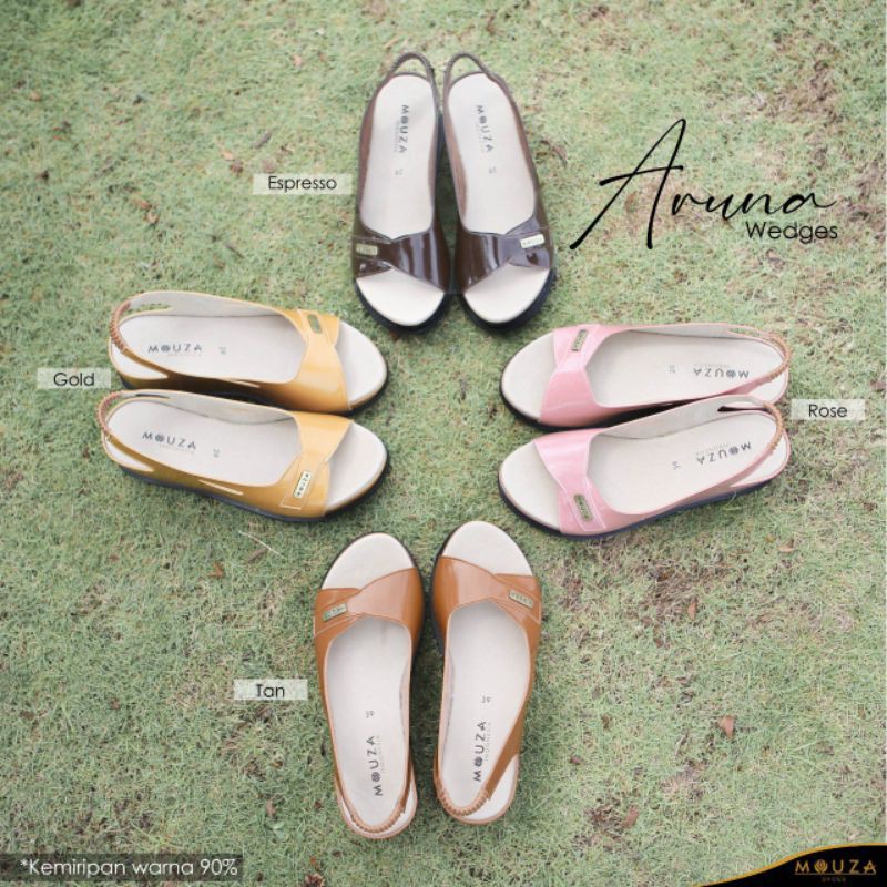 [BERGARANSI] SEPATU WEDGES WANITA CANTIK ARUNA WEGDES BY MOUZA SHOES
