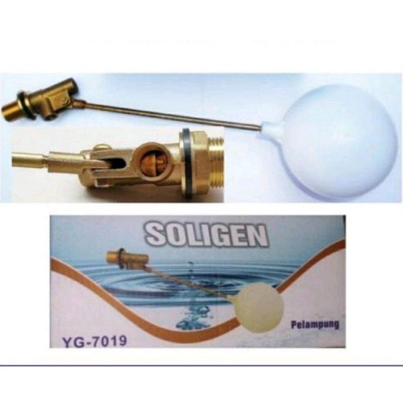 SOLIGEN PELAMPUNG AIR UKURAN VARIAN 1/2&quot;-3/4&quot;-1&quot; / PELAMPUNG BOLA MURAH / PELAMPUNG AIR BAGUS