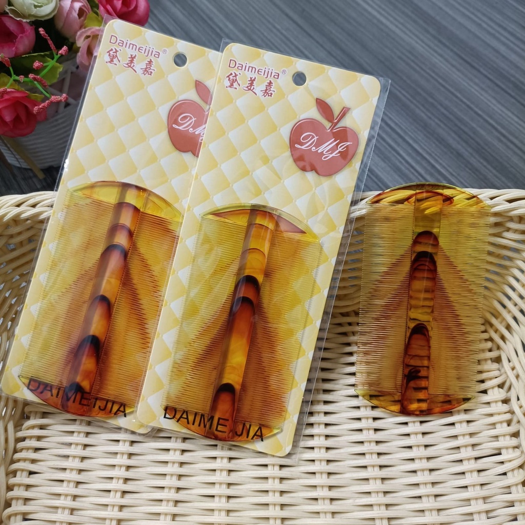 sisir kutu dai mei jia/ Sisir Serit coklat bening /Sisir serit import hellobatam