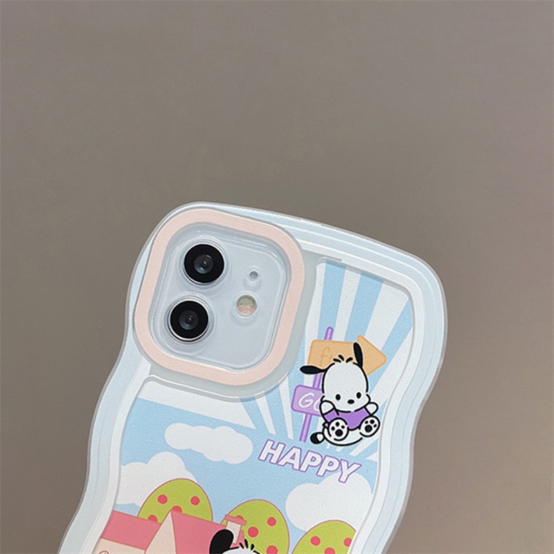 Soft Case Karet Tebal Motif Anak Anjing Untuk iPhone 13 12 11 Pro Max X Xr Xs Max SE 8 7 6 6s Plus