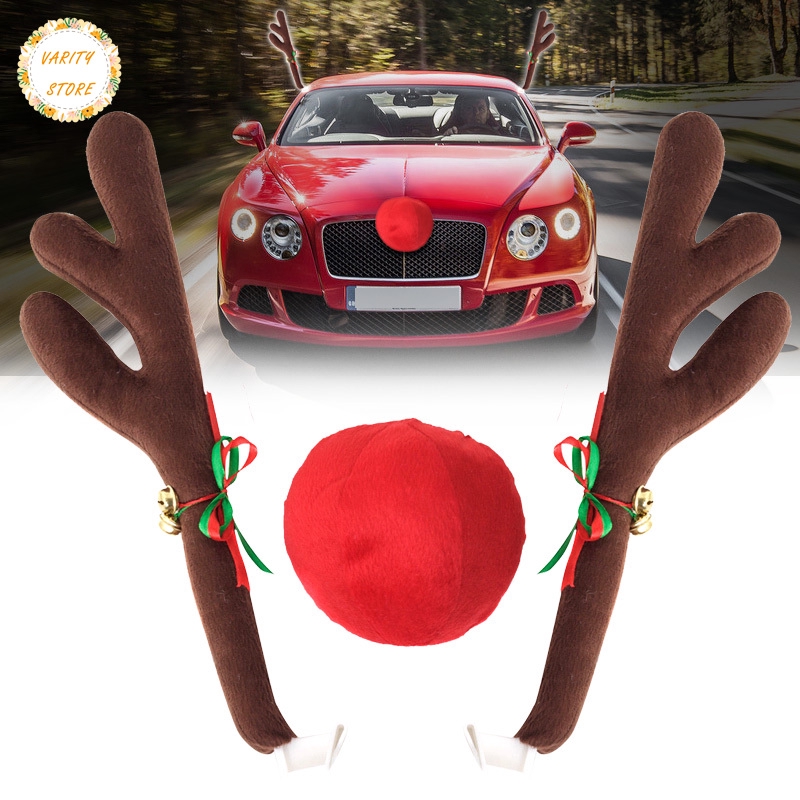 rudolph car costume christmas reindeer antlers red nose for truck suv decor rudolph car costume christmas reindeer