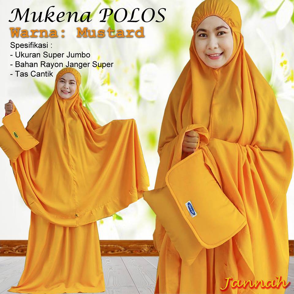 MUKENA EKSKLUSIF BALI POLOS (JANNAH)