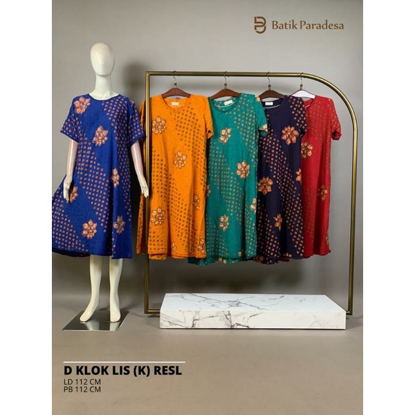 Daster Batik Pekalongan Daster Busui Daster Klok Resleting All Size Batik Paradesa by Batik Huza