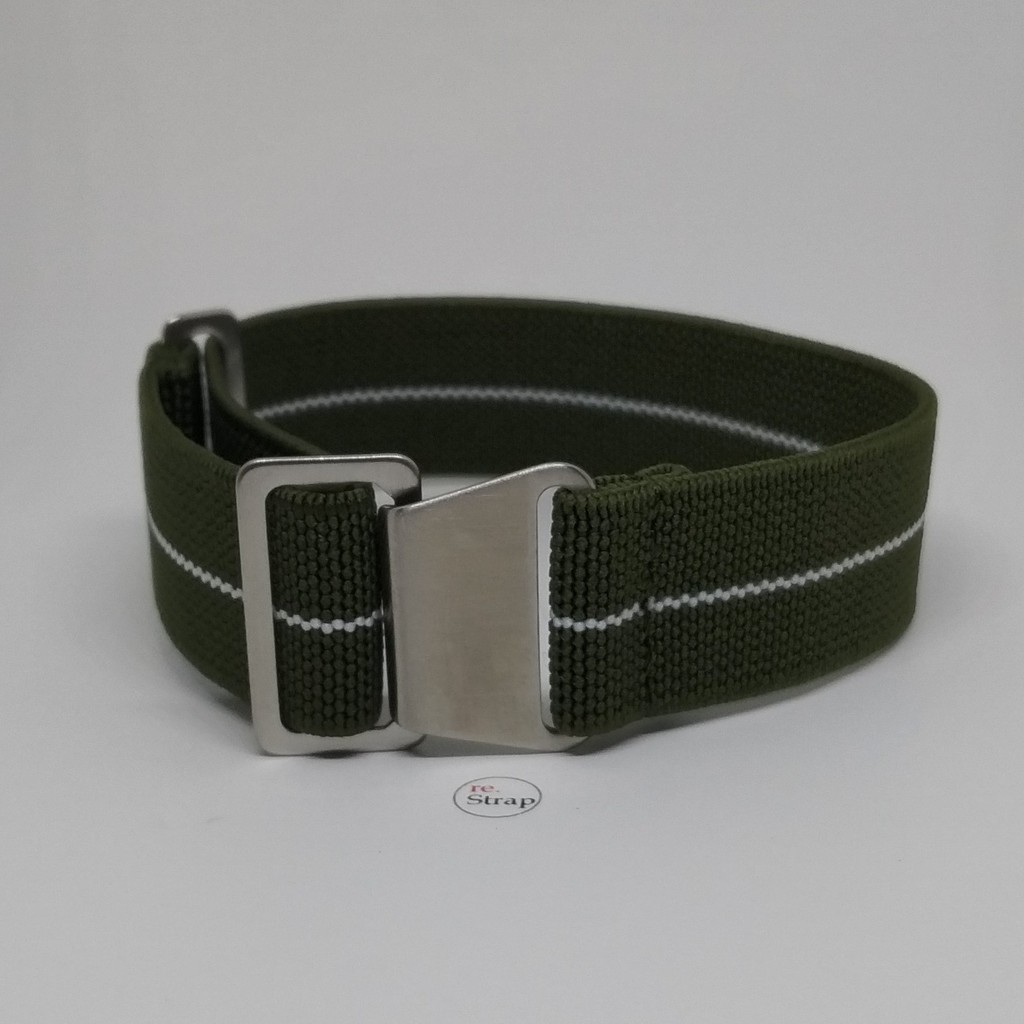 Tali Jam MN Strap Nato - Green White Centerline Mn-05