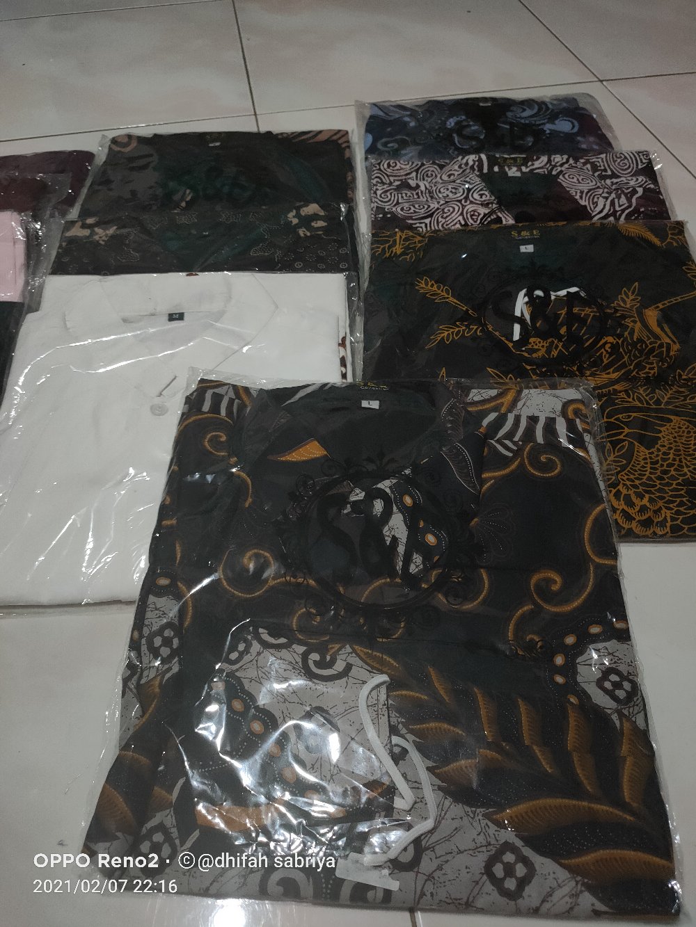 Batik Exclusive Kembar Peksi Bahan Katun Primisima Full Furing Free Masker
