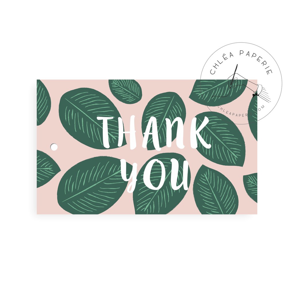 

Gift Tag / Palm Leaf Thank You / Hang Tag