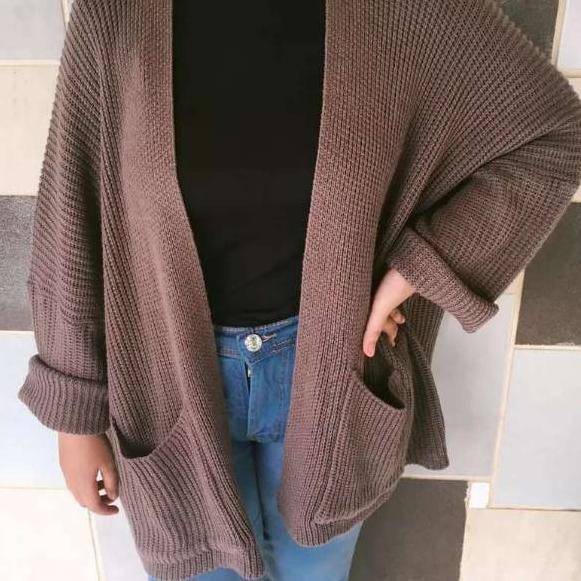 ❀ Cardigan oversize, cardigan jumbo,kardigan,atasan wanita, jaket rajut ➥