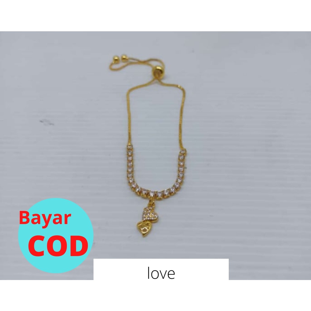 Gelang Serut wanita | Gelang serut lapis emas