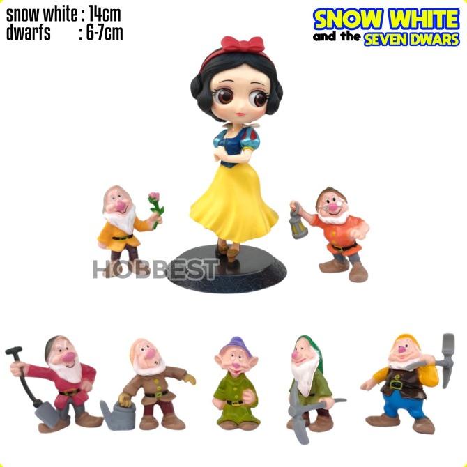 Jual Snow White And The Seven Dwarfs Action Figure Miniatur Topper